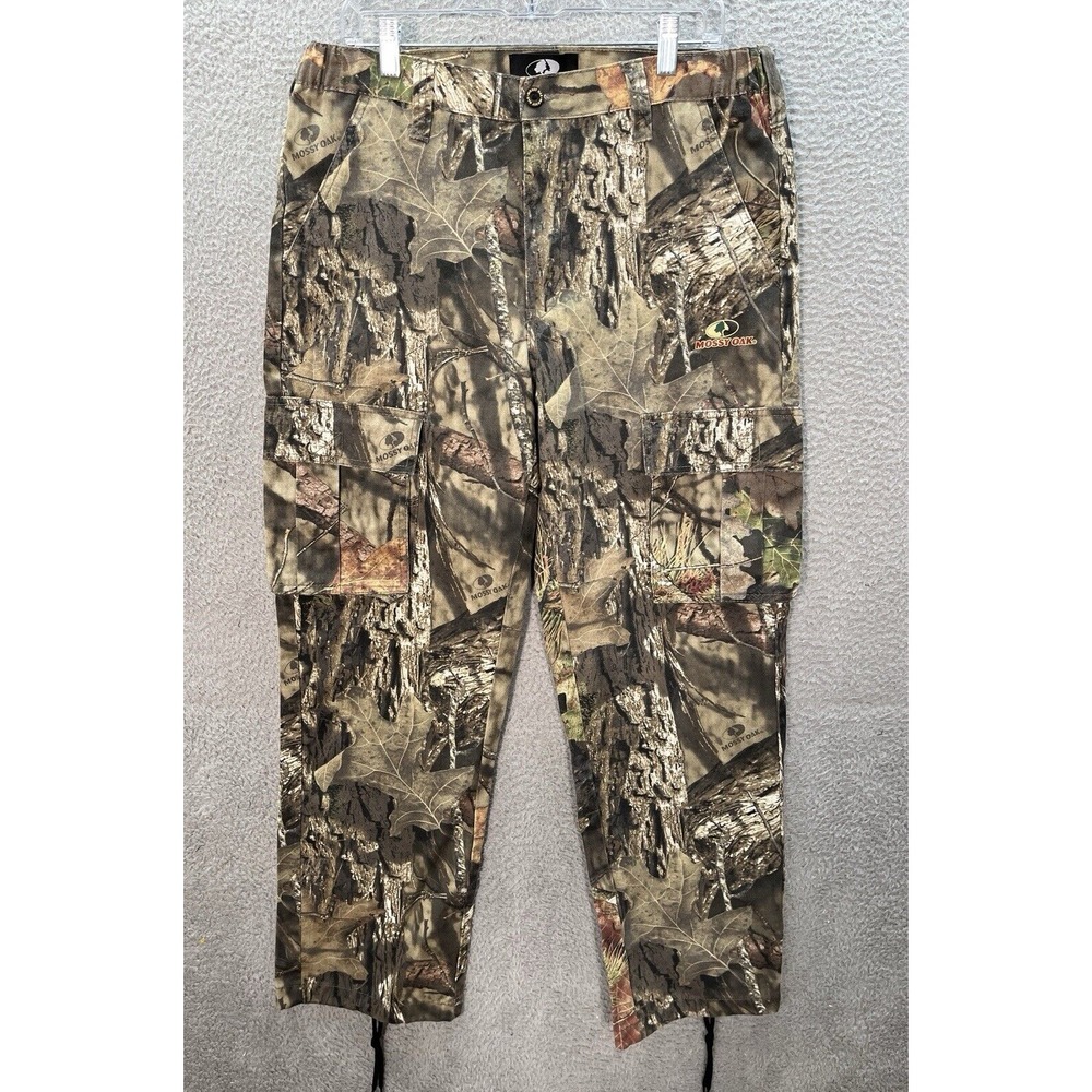 Mossy‎ Oak Pants Mens Medium Camouflage Cargo Break Up Country Camo Outdoors